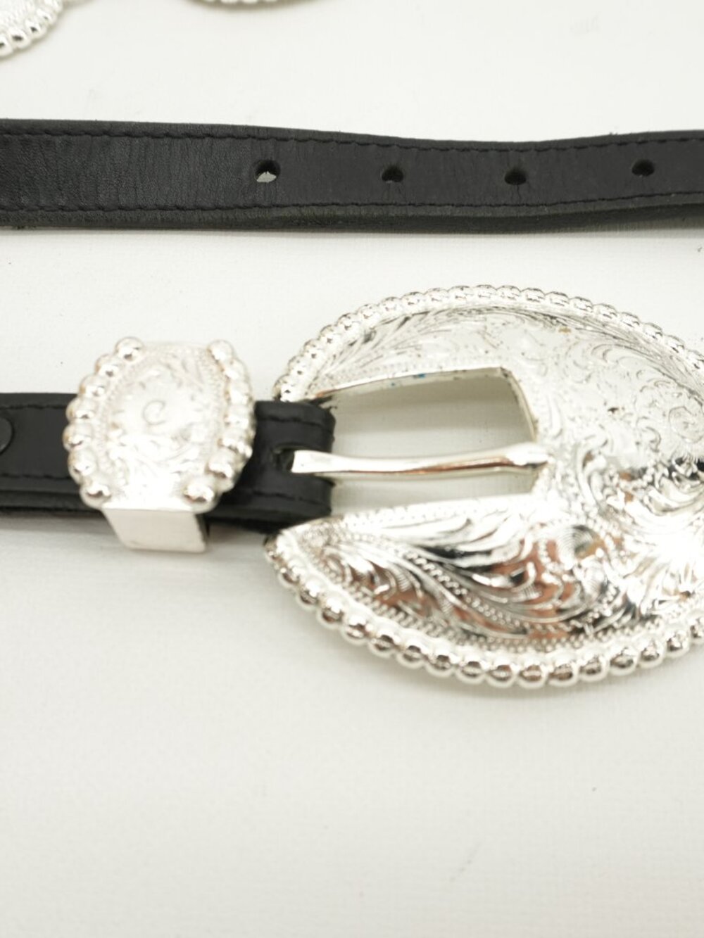 Concho Belt Vintage Tony Lama Leather Southwestern American Western Belt - Picture 9 of 16